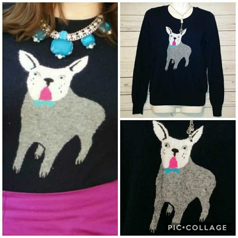 J. Crew Frenchie Dog Sweater
